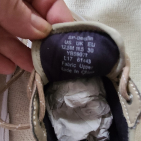 Youth Sperry canvas loafers size 12.5 - Picture 7 of 7